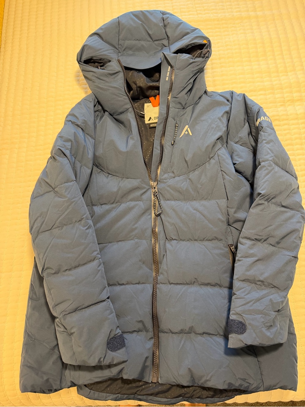 Orage Men's Hooded Puffer Jacket in Slate Blue